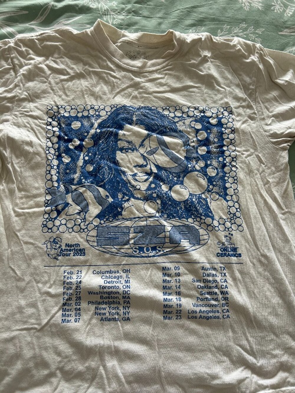 SZA SOS Tour T-shirt